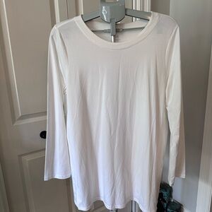 J.Jill Luxe Cotton Supima Long Sleeve Forward-Seam Tunic